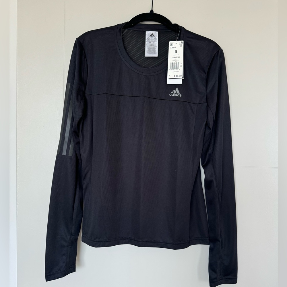 Adidas Women’s Own The Run Long Sleeve Tee - Aeroready - Size Small - Black